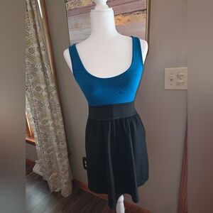 Express Blue and Black Dress